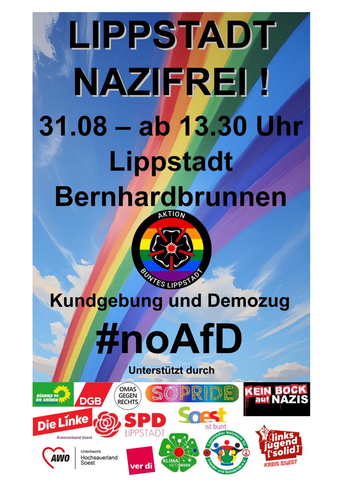 Demonstration gegen Rechtsextremismus